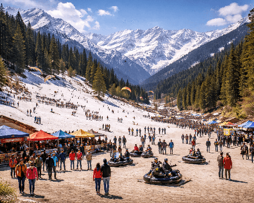 Full-day visit to Solang Valley