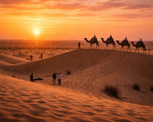 Evening at Sam Sand Dunes