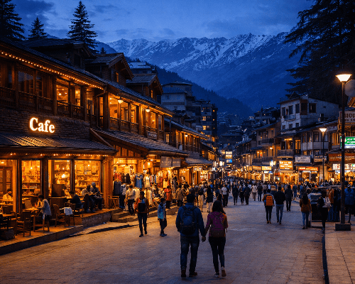 Evening free at Mall Road Manali